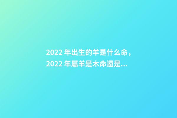 2022 年出生的羊是什么命，2022 年屬羊是木命還是金命 2022年屬馬五行屬什么，2022年屬馬的是木命還是金命-第1張-觀點-玄機派